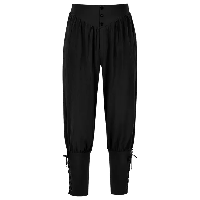 Men's Medieval Pirate Lace-Up Pants for Cosplay detail 24