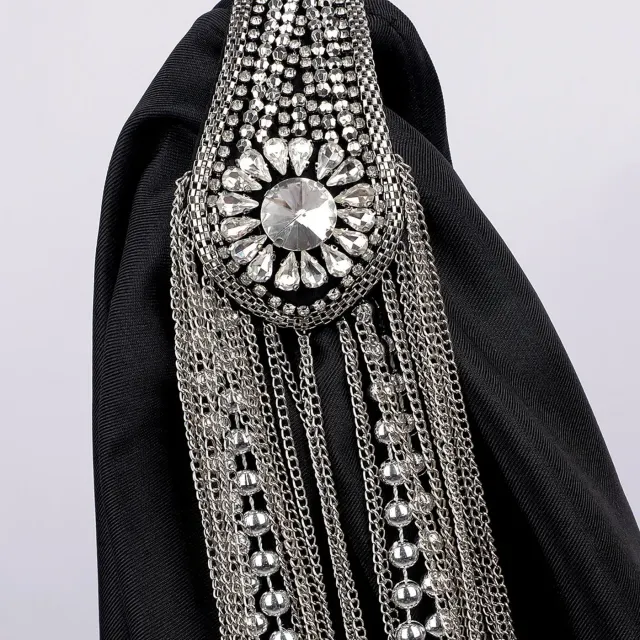 Men's Medieval Prince Left-Shoulder Cape for Halloween Cosplay detail 4
