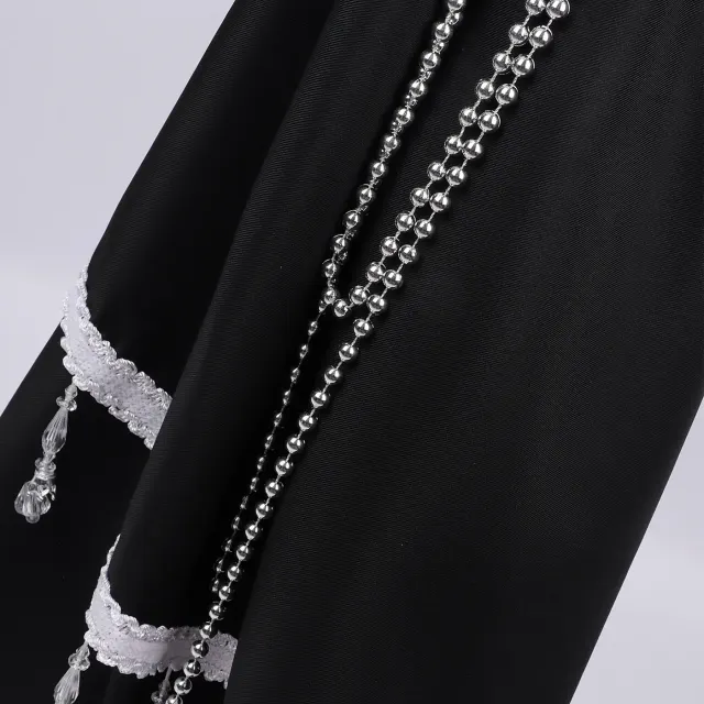 Men's Medieval Prince Left-Shoulder Cape for Halloween Cosplay detail 5