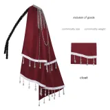 Left-Shoulder Cape - Red