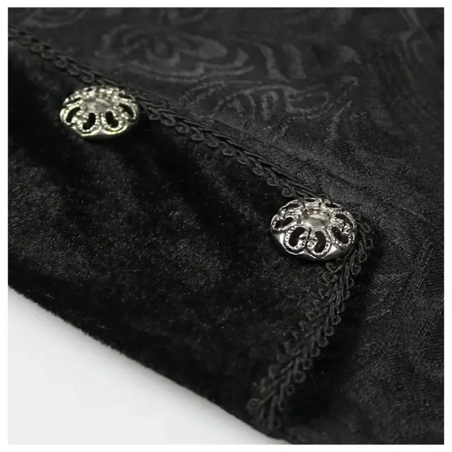 Men's Medieval Punk Cosplay Tailcoat, Shirt & Pants detail 4