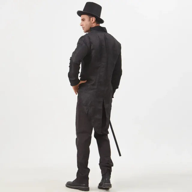 Men's Medieval Punk Cosplay Tailcoat, Shirt & Pants detail 13