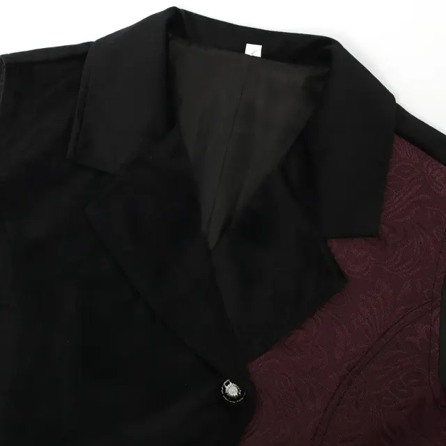 Men's Medieval Punk Vest for Halloween Cosplay Stage Costume detail 3