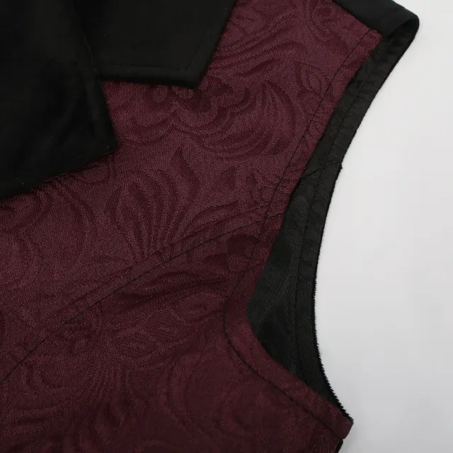 Men's Medieval Punk Vest for Halloween Cosplay Stage Costume detail 5