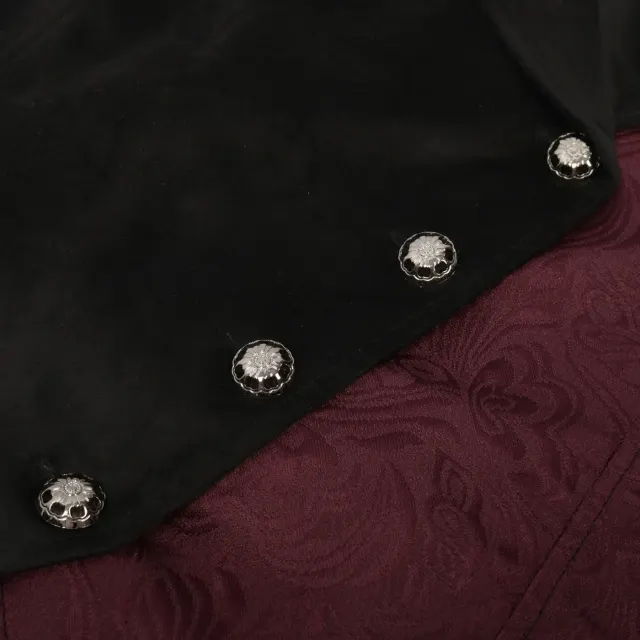 Men's Medieval Punk Vest for Halloween Cosplay Stage Costume detail 7