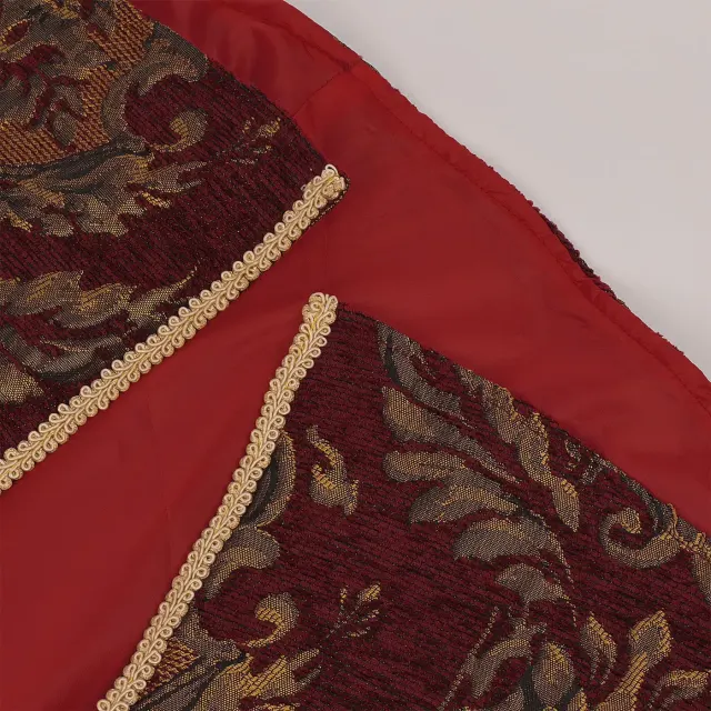 Men's Medieval Renaissance King Court Cape Shirt Cosplay Set detail 8