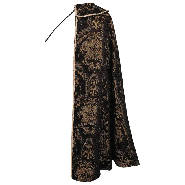 Men's Medieval Renaissance King Court Cape Shirt Cosplay Set detail 12