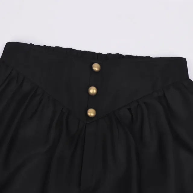 Men's Medieval Renaissance Pirate Lace-Up Costume Pants detail 5