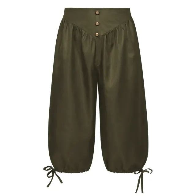 Men's Medieval Renaissance Pirate Lace-Up Costume Pants detail 13