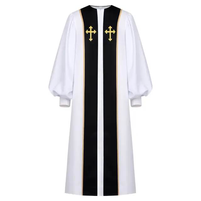 Men's Medieval Ritual Robe Halloween Cosplay Stage Costume detail 2