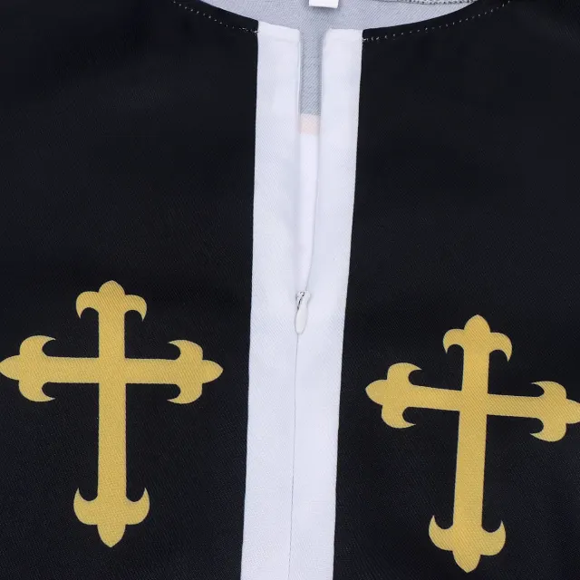 Men's Medieval Ritual Robe Halloween Cosplay Stage Costume detail 8