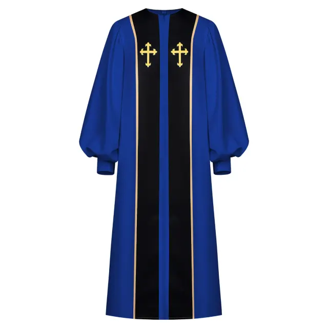 Men's Medieval Ritual Robe Halloween Cosplay Stage Costume detail 15