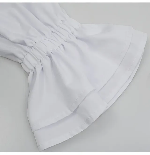 Men's Medieval Ruffled Pirate Shirt for Halloween Cosplay detail 9