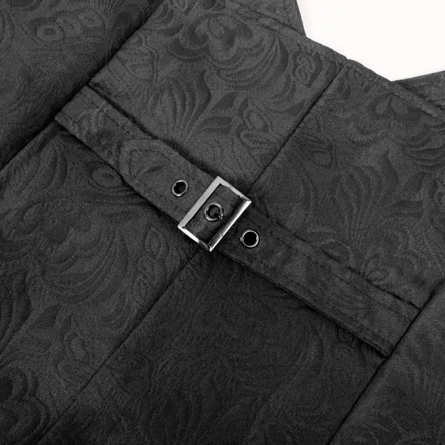 Men's Medieval Short Jacquard Vest Halloween Cosplay Costume detail 16