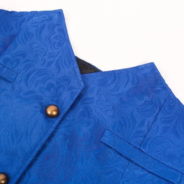 Men's Medieval Short Jacquard Vest Halloween Cosplay Costume detail 20