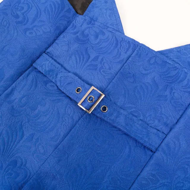 Men's Medieval Short Jacquard Vest Halloween Cosplay Costume detail 21