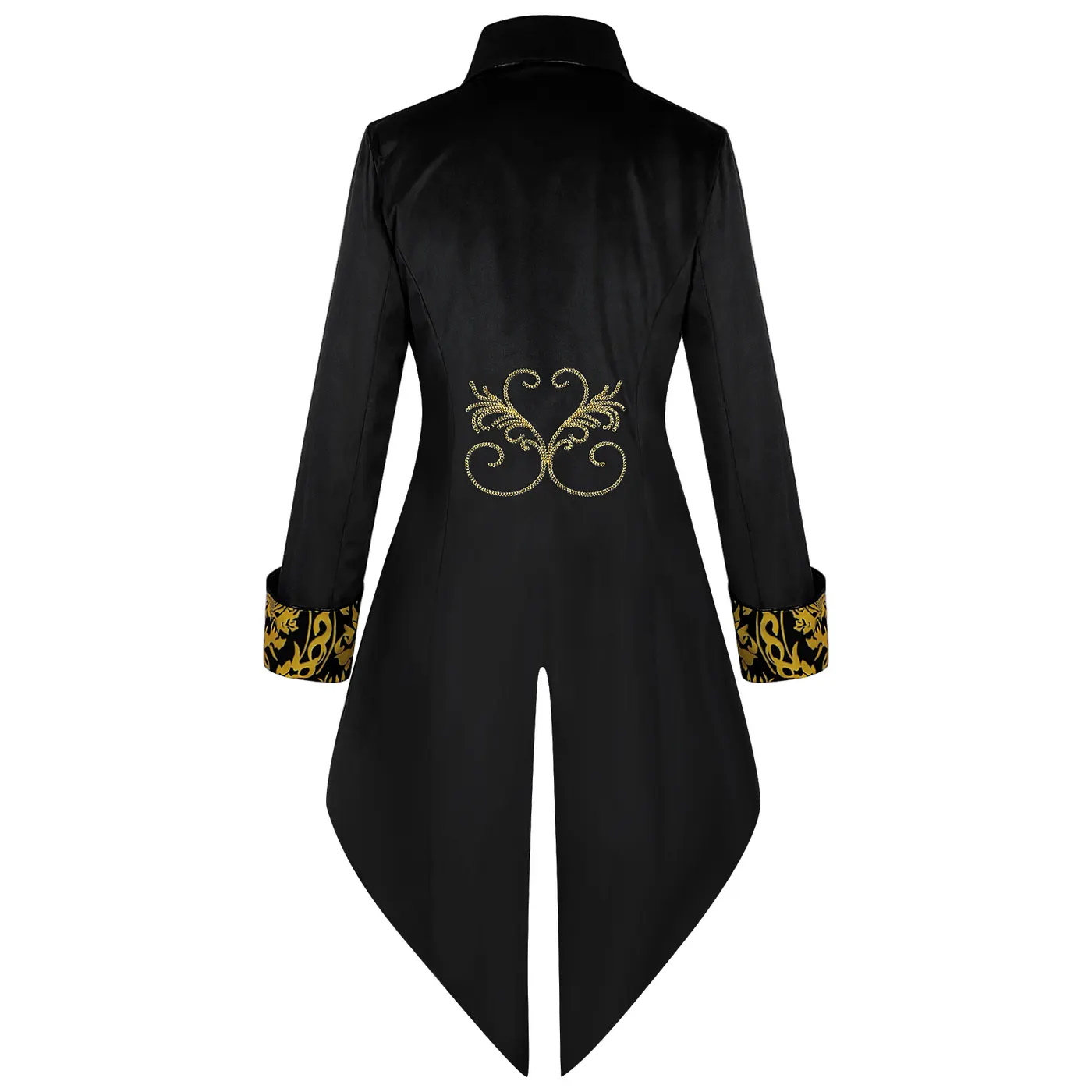 Men's Medieval Steampunk Gothic Tailcoat Cosplay Jacket detail 8