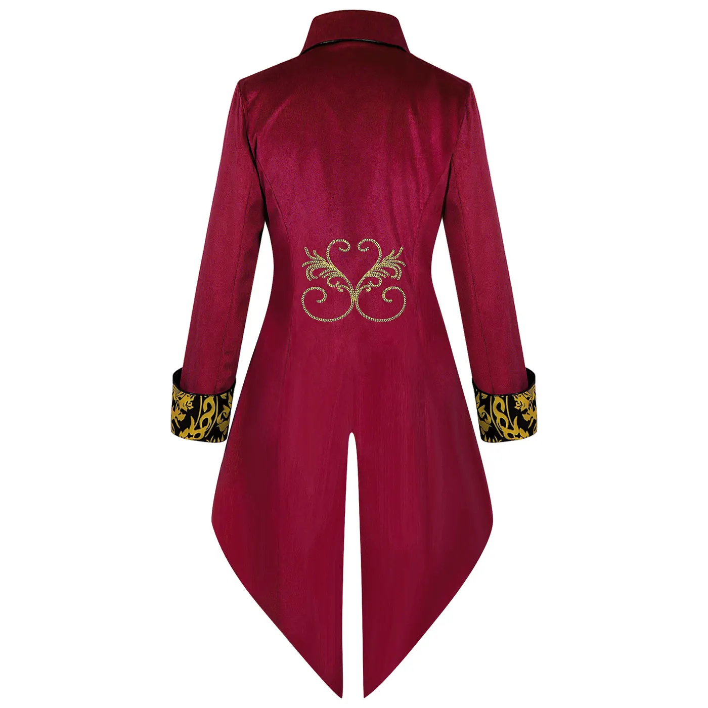 Men's Medieval Steampunk Gothic Tailcoat Cosplay Jacket detail 10