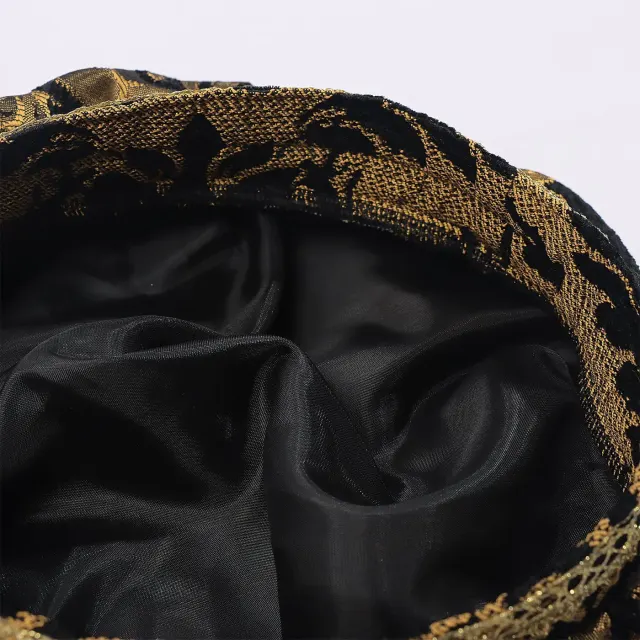 Mittelalterlicher Tudor-Federhut für Herren, Renaissance-Cosplay-Kopfbedeckung Detail 5