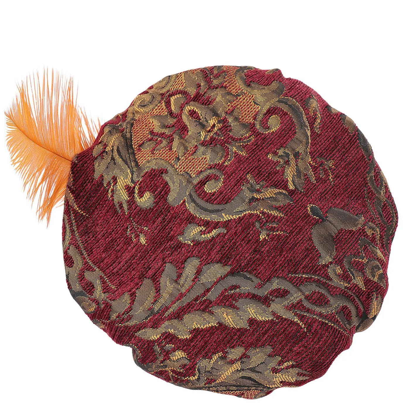 Men's Medieval Tudor Feather Hat Renaissance Cosplay Headwear detail 10