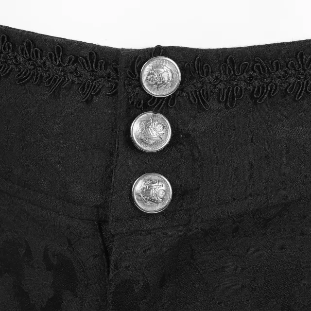 Men's Medieval Vintage Patchwork Vest Halloween Costume detail 21
