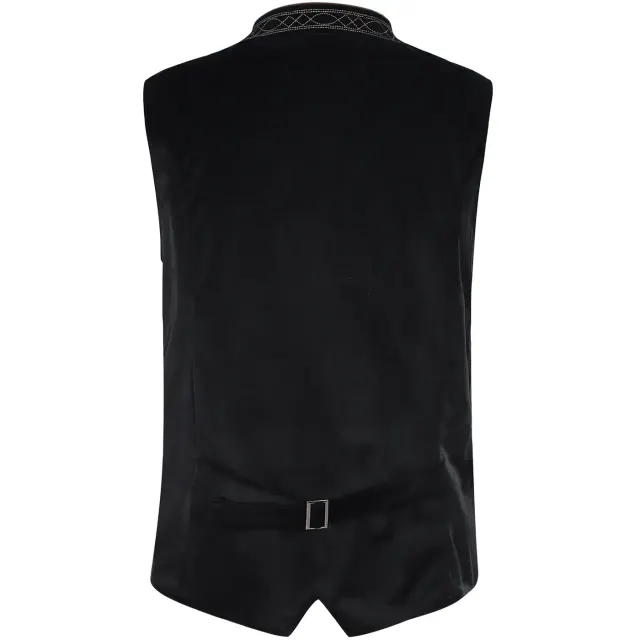Men's Oktoberfest Bavarian Velvet Vest Cosplay Costume detail 3