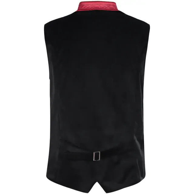 Men's Oktoberfest Bavarian Velvet Vest Cosplay Costume detail 11