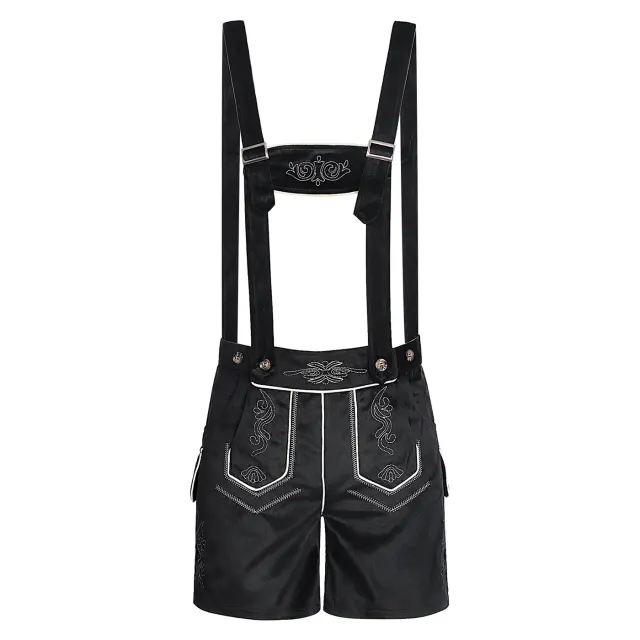 Men's Oktoberfest Bavarian Suspender Pants Costume Set detail 1