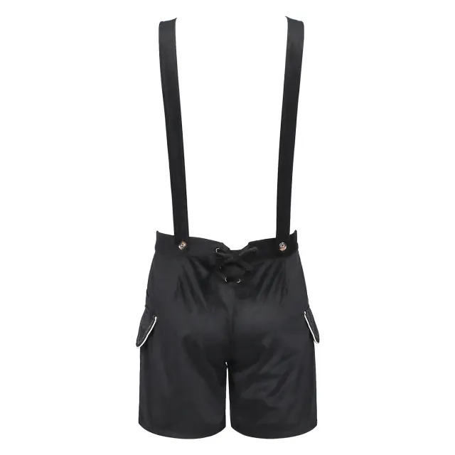 Men's Oktoberfest Bavarian Suspender Pants Costume Set detail 2