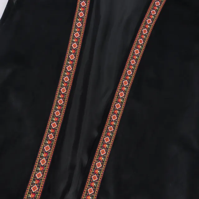 Bestickte lange Piratenweste für Herren, mittelalterliches Cosplay-Kostüm Detail 7
