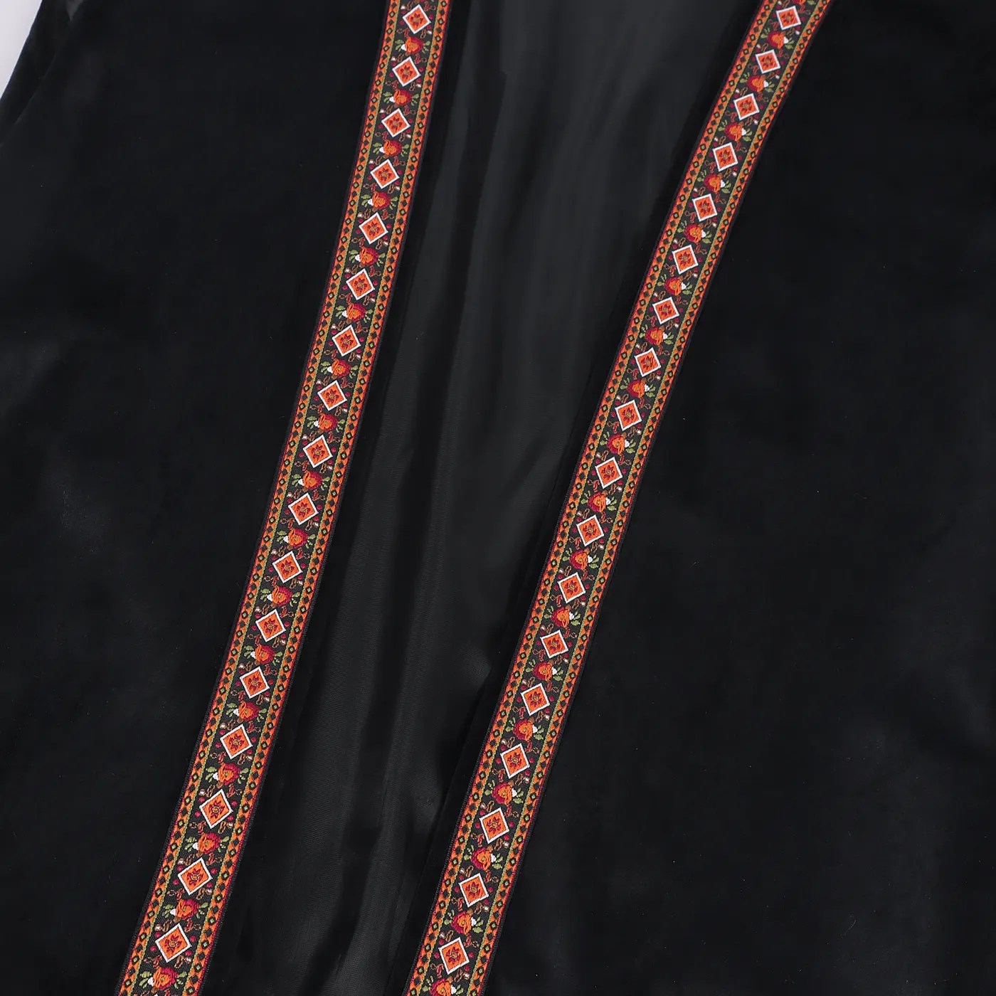 Men's Pirate Embroidered Long Vest Medieval Cosplay Costume detail 7