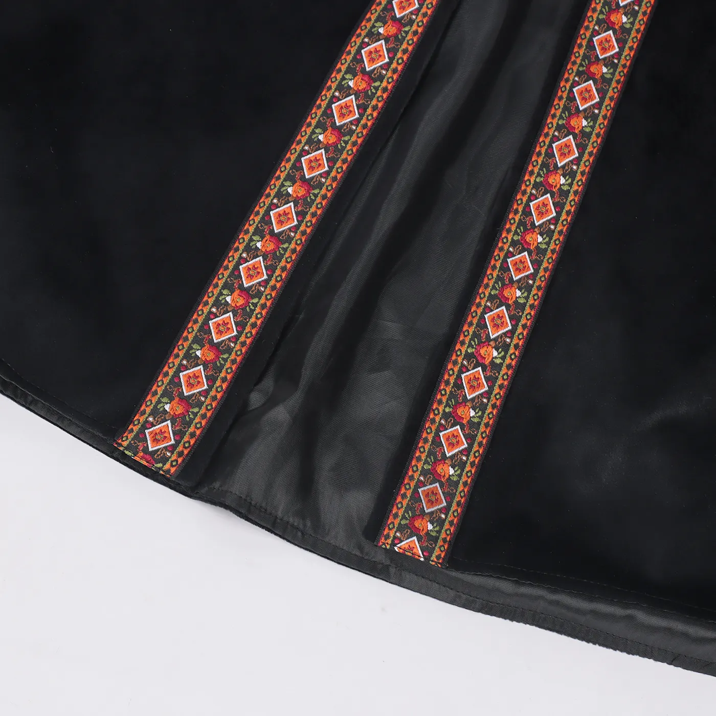 Men's Pirate Embroidered Long Vest Medieval Cosplay Costume detail 8