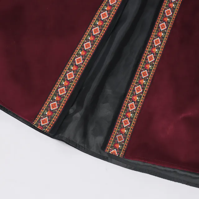 Bestickte lange Piratenweste für Herren, mittelalterliches Cosplay-Kostüm Detail 14
