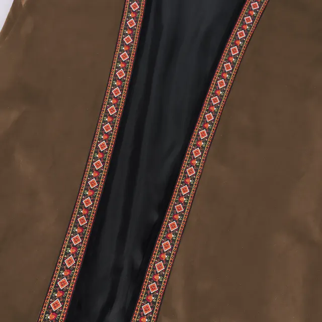 Bestickte lange Piratenweste für Herren, mittelalterliches Cosplay-Kostüm Detail 19