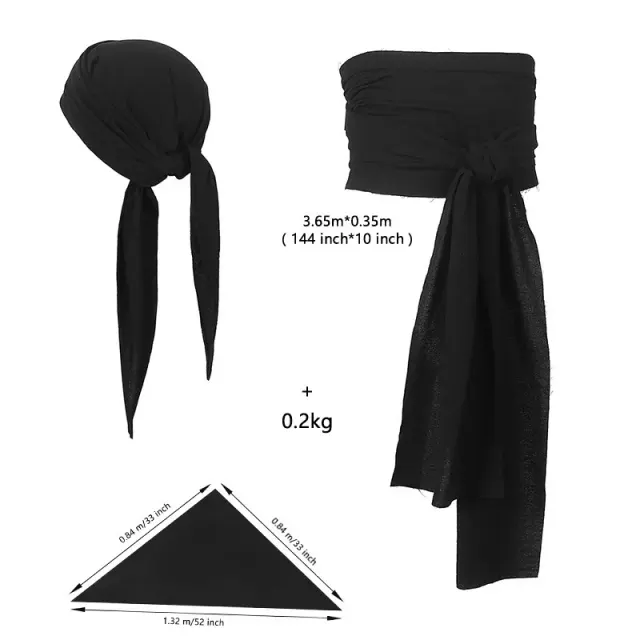 Men's Pirate Shirt and Vest Renaissance Halloween Costume Set detail 19