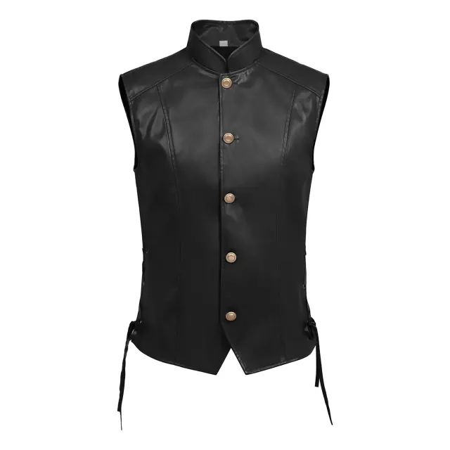 detalle de Conjunto de chaleco de pirata para hombre, disfraz cosplay de Renacimiento y Halloween 3