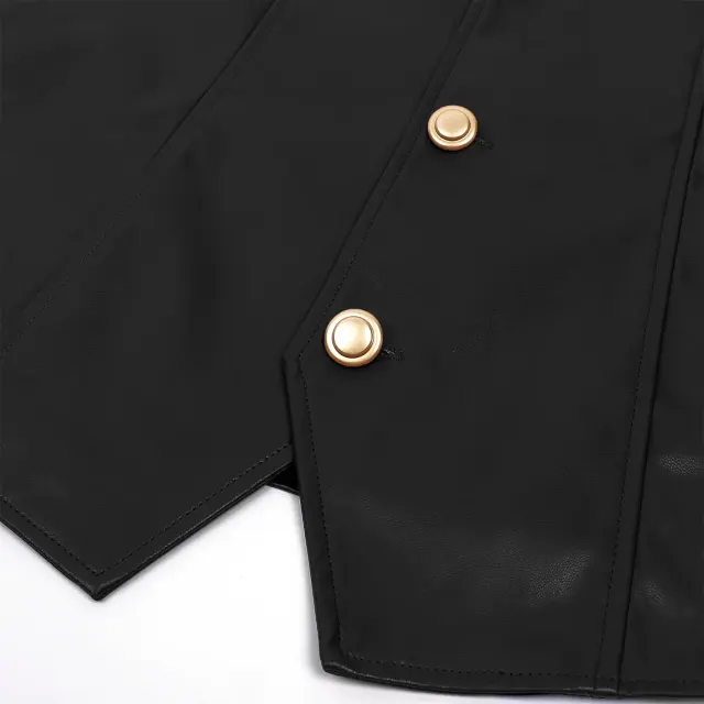detalle de Conjunto de chaleco de pirata para hombre, disfraz cosplay de Renacimiento y Halloween 6