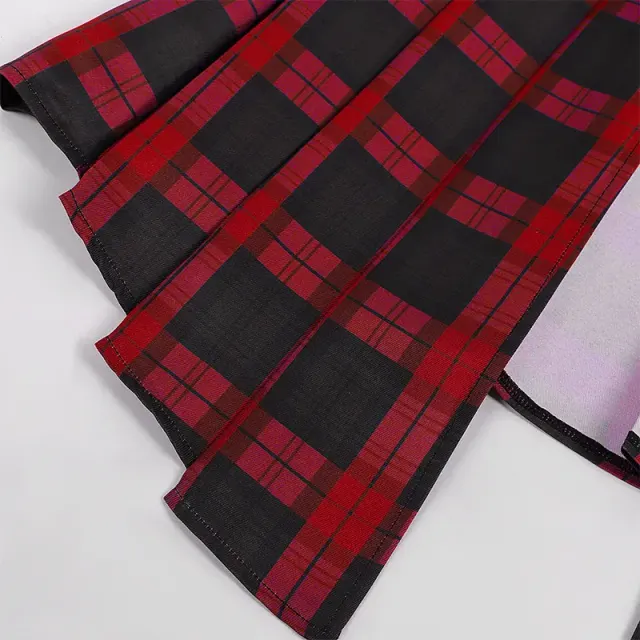 Men's Pleated Gothic Plaid Skirt for Cosplay and Stage detail 19