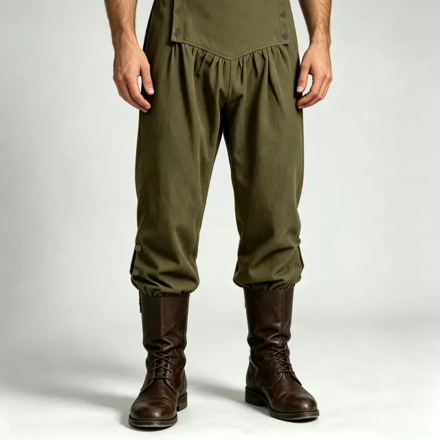 Men's Renaissance Pirate Shirt and Pants Cosplay Costume detail 2