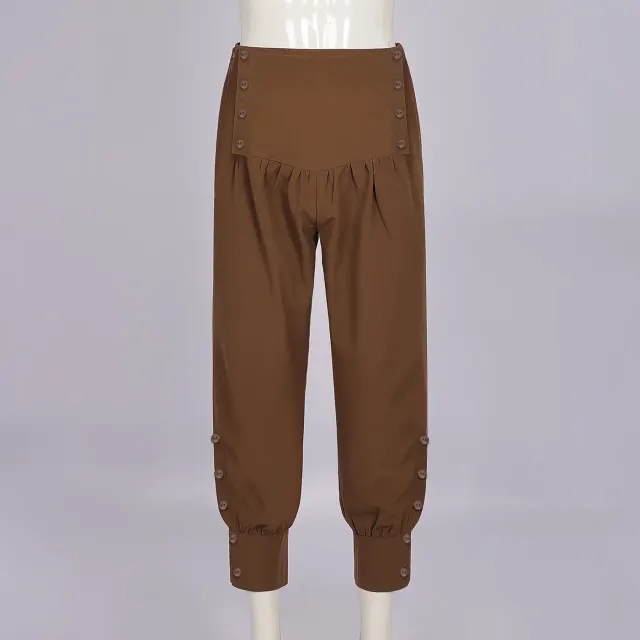 Men's Renaissance Pirate Shirt and Pants Cosplay Costume detail 4