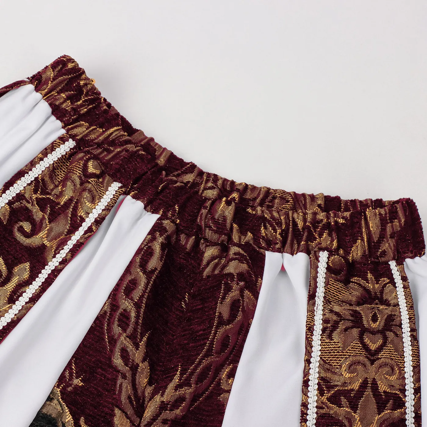Men's Medieval Renaissance Double-Layer Vest and Pumpkin Shorts Set detail 15