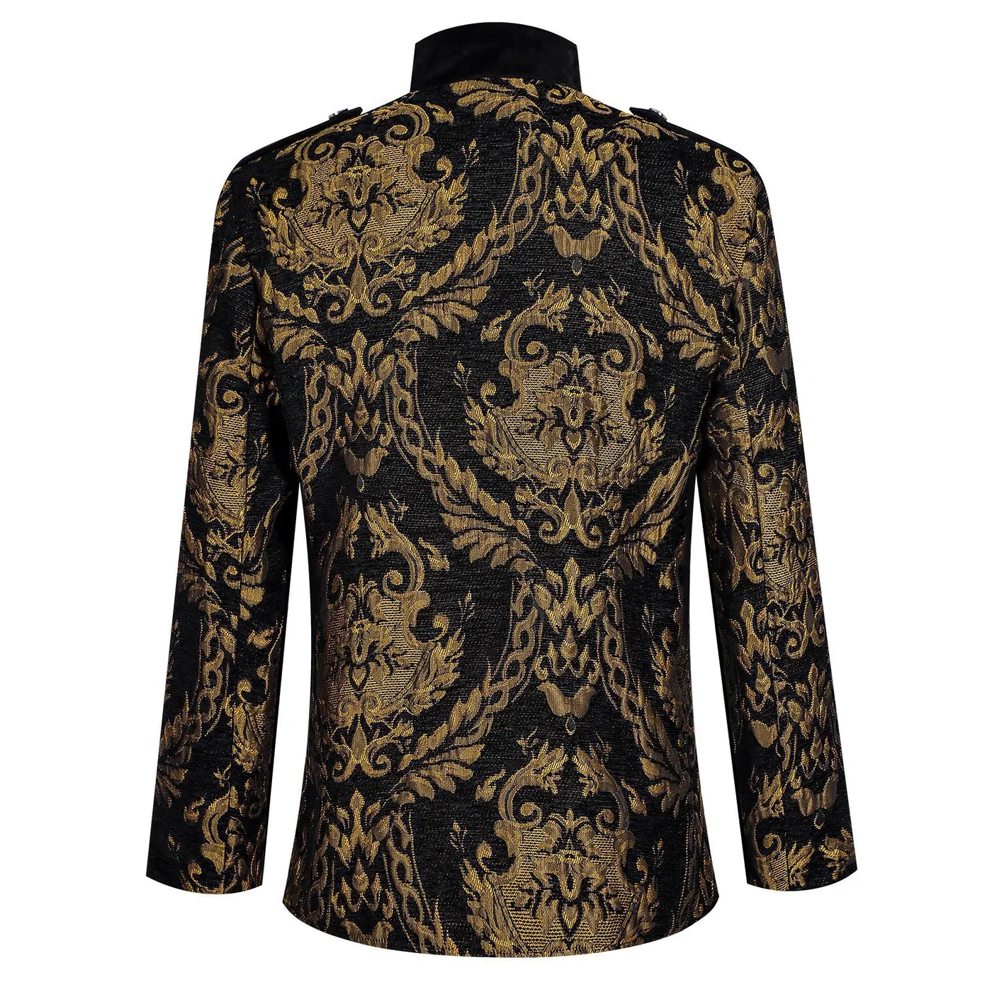 Men's Renaissance Tudor Court Stand-Collar Cosplay Jacket detail 2