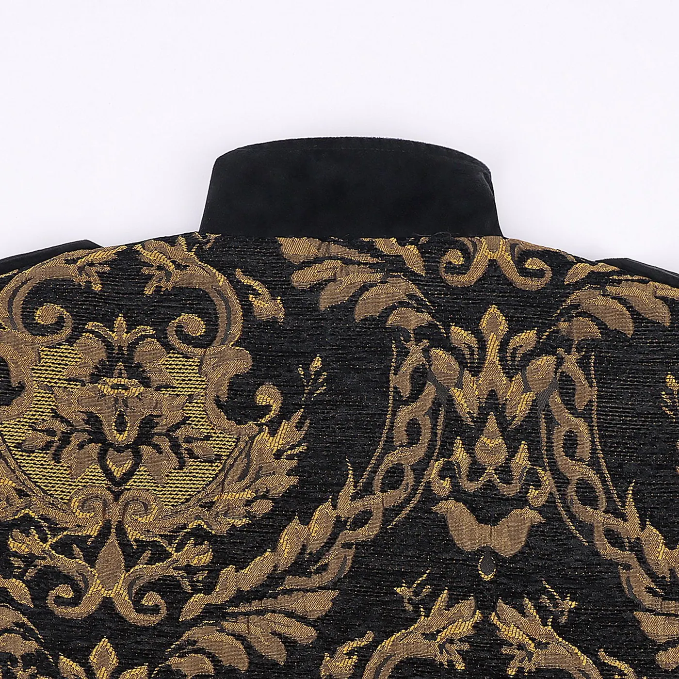 Men's Renaissance Tudor Court Stand-Collar Cosplay Jacket detail 4