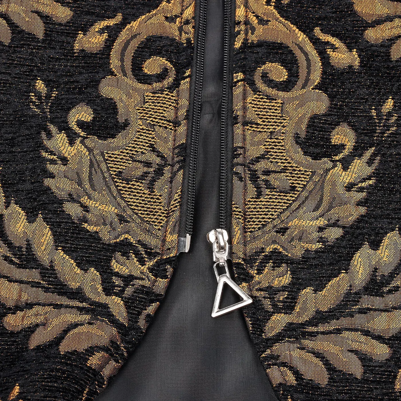 Men's Renaissance Tudor Court Stand-Collar Cosplay Jacket detail 5