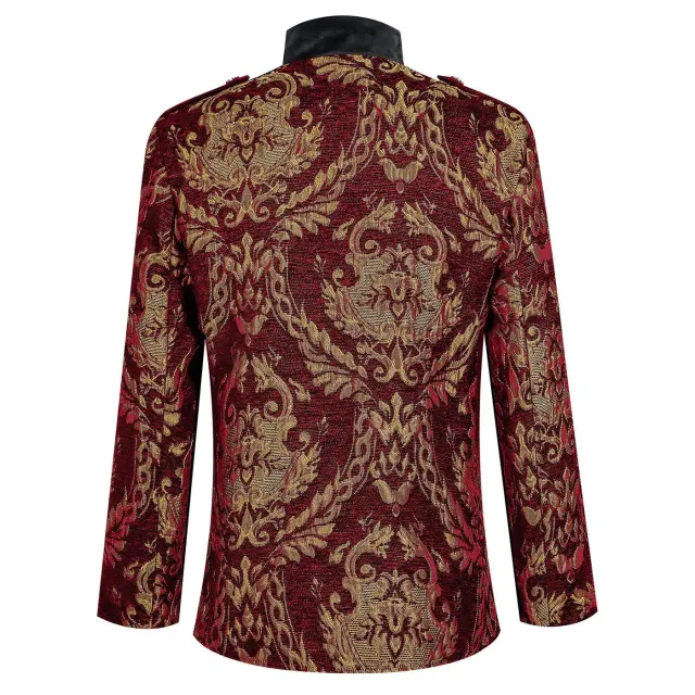 Veste cosplay pour homme à col montant, style cour Tudor et Renaissance détail 10