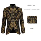 Veste à col montant style cour - Noir