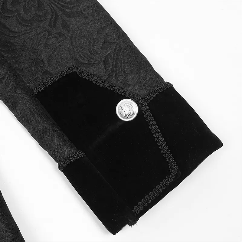 Men's Steampunk Medieval Tailcoat Stage Costume detail 6