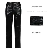 Rock Leather Pants - Black