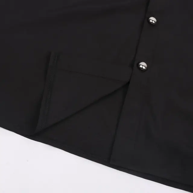Men's Steampunk Victorian Dark Tassel Cosplay Shirt detail 5