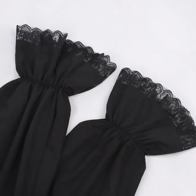 Men's Steampunk Victorian Dark Tassel Cosplay Shirt detail 7